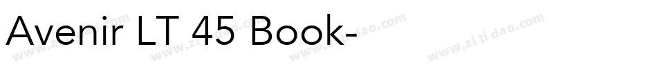 Avenir LT 45 Book字体转换